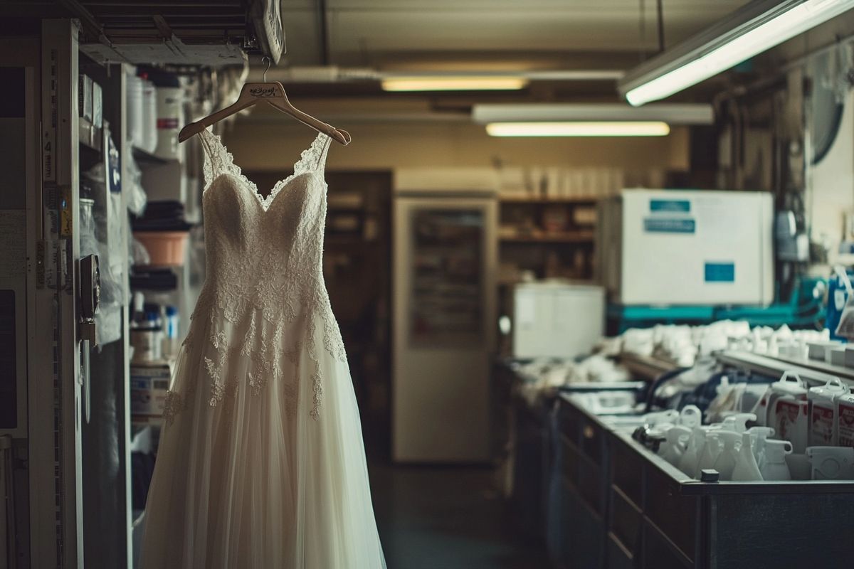 Comment choisir le bon pressing pour votre robe de mariée