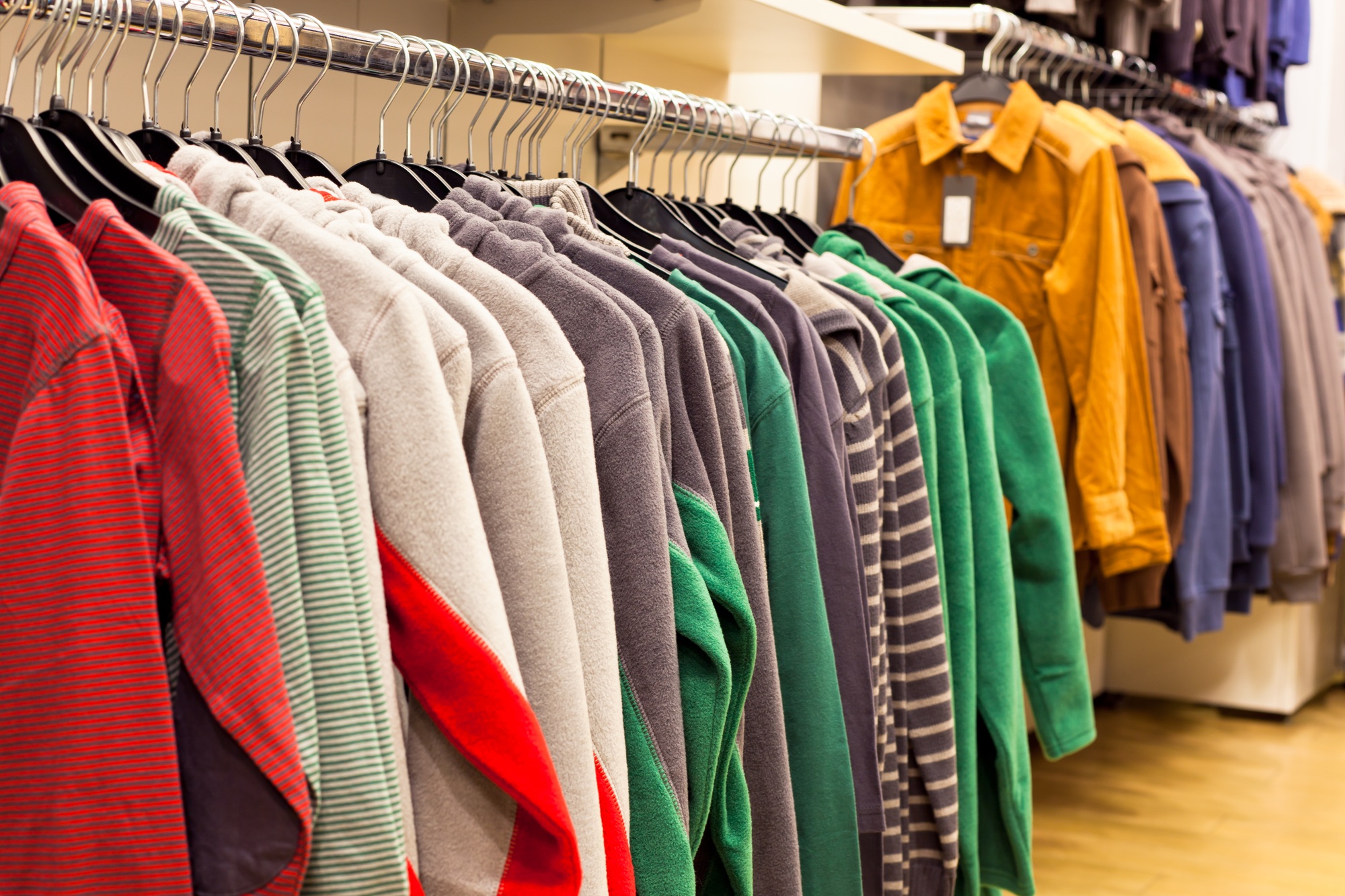 Men Clothing in Fashion Store