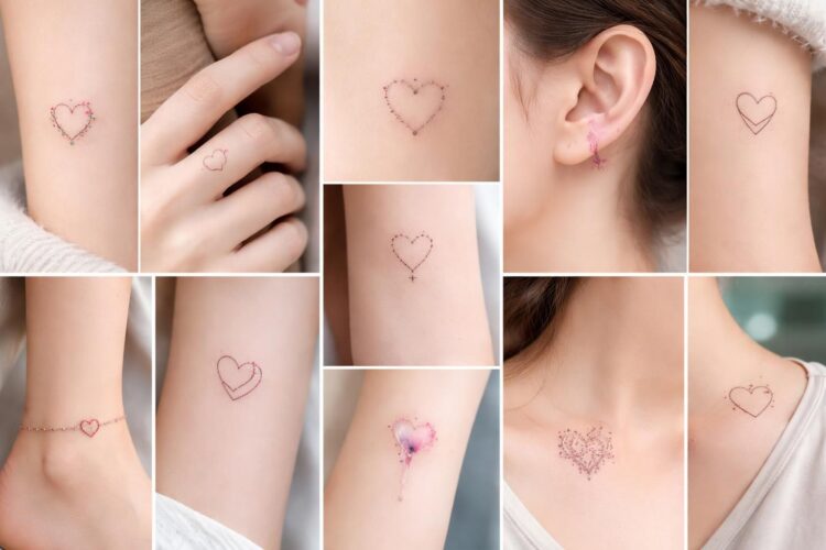 découvrez 10 designs de petits tatouages cœur, élégants et tendance, qui vont vous faire craquer et inspirer votre prochain tatouage.