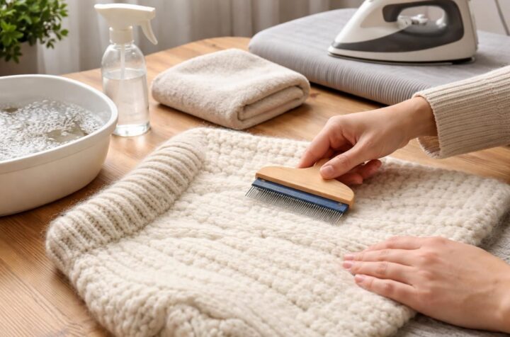 découvrez une routine complète et simple pour défeutrer un lainage sans catastrophe, afin de redonner douceur et forme à vos vêtements en laine.