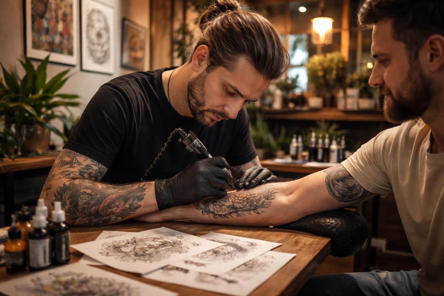 découvrez comment le tatoueur à issoire crée des designs uniques et personnalisés, adaptés aux envies et à la personnalité de chaque client.