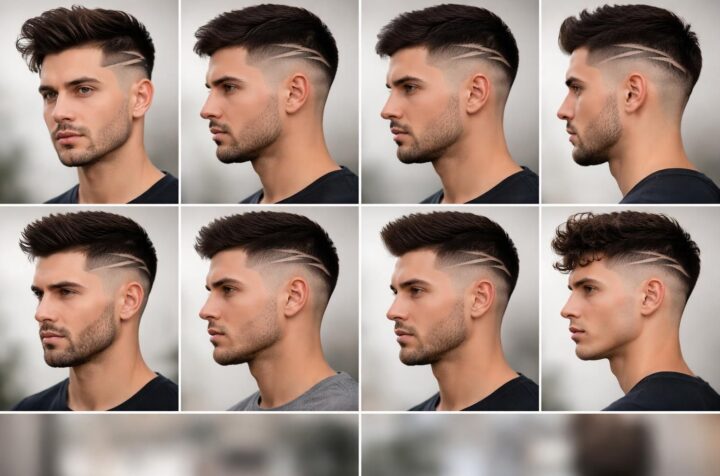 découvrez des idées tendance de coupes de cheveux homme dégradé avec trait en z, adaptées à chaque type de visage pour un style unique et personnalisé.