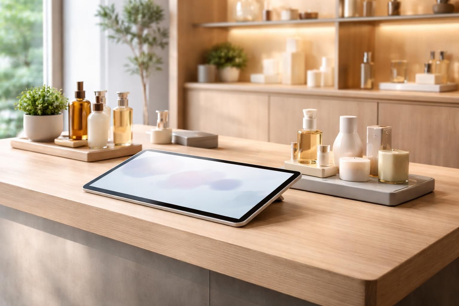 découvrez des idées design innovantes pour intégrer une tablette tactile dans le décor merchandising et optimiser l'expérience client.