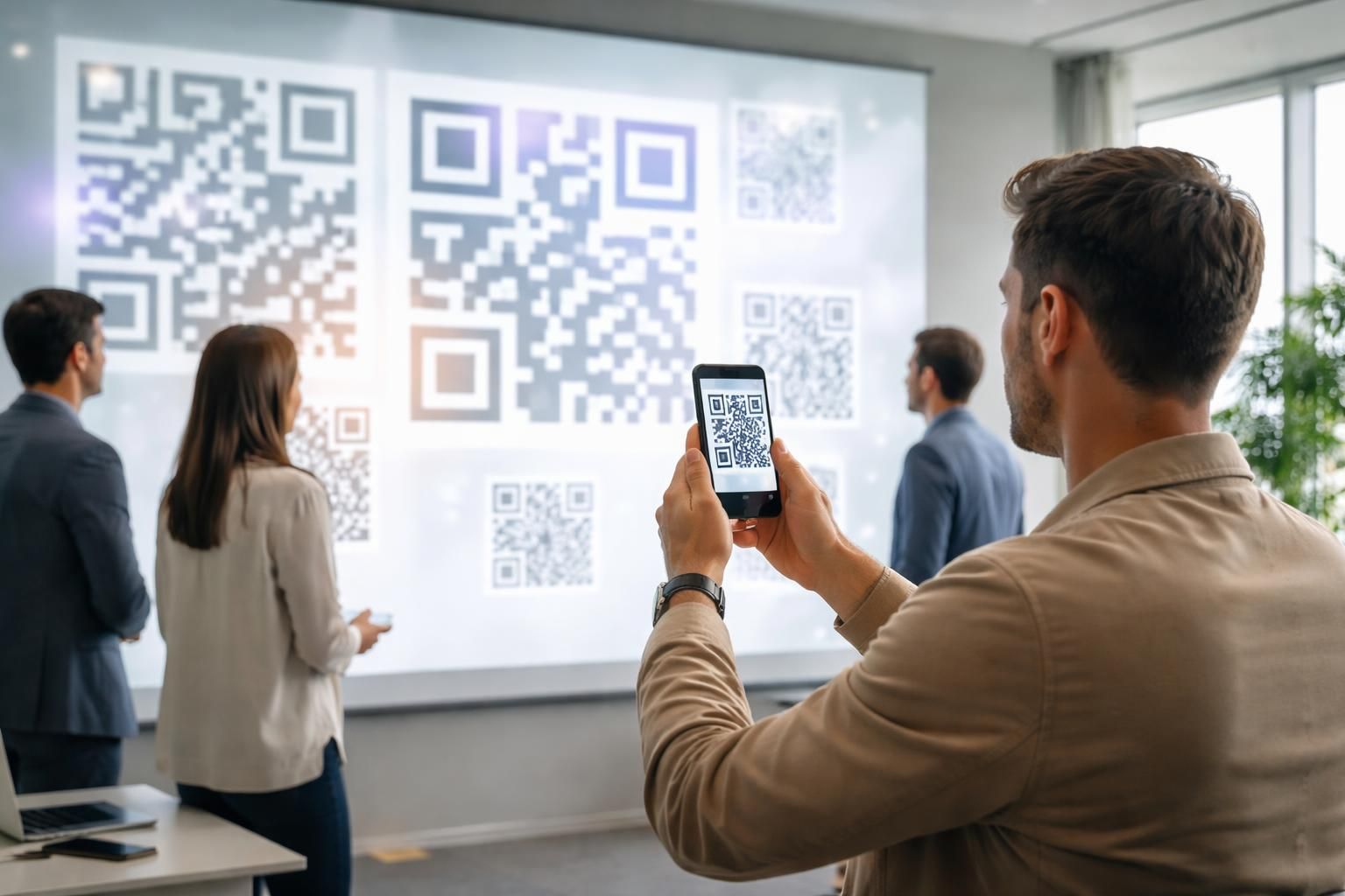 découvrez comment transformer l'utilisation des qr codes avec un écran de projection pour passer du simple effet visuel à une expérience d'achat interactive et engageante.
