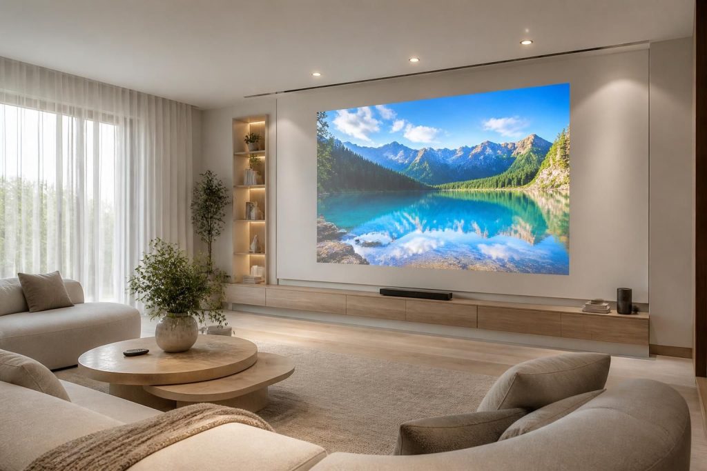 découvrez comment installer un vidéoprojecteur epson de manière invisible pour préserver l'esthétique de votre intérieur sans abîmer votre décor.