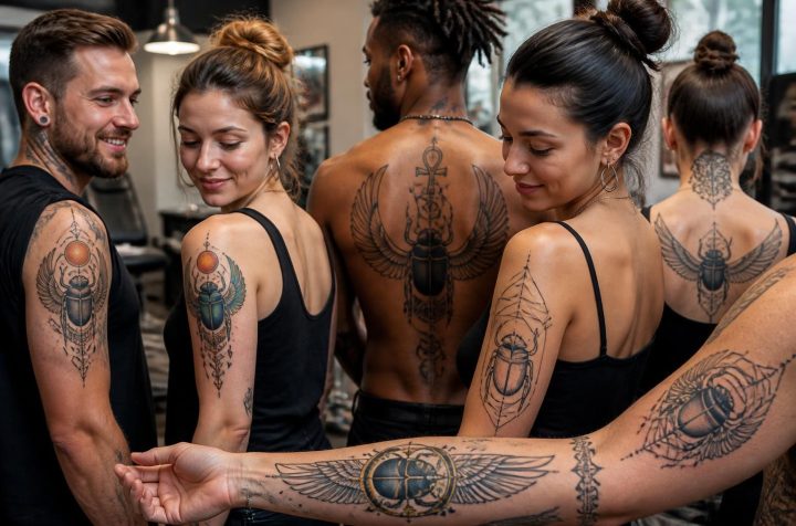 découvrez les tendances modernes du tatouage du scarabée égyptien, un symbole puissant prisé par les passionnés d'art corporel pour son esthétique et sa signification spirituelle.