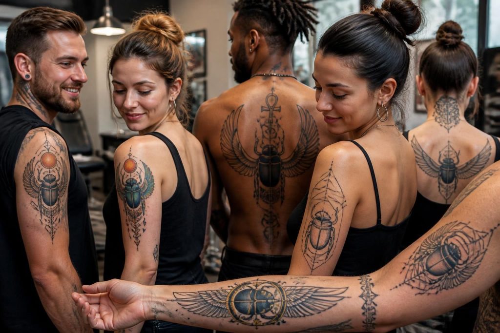 découvrez les tendances modernes du tatouage du scarabée égyptien, un symbole puissant prisé par les passionnés d'art corporel pour son esthétique et sa signification spirituelle.