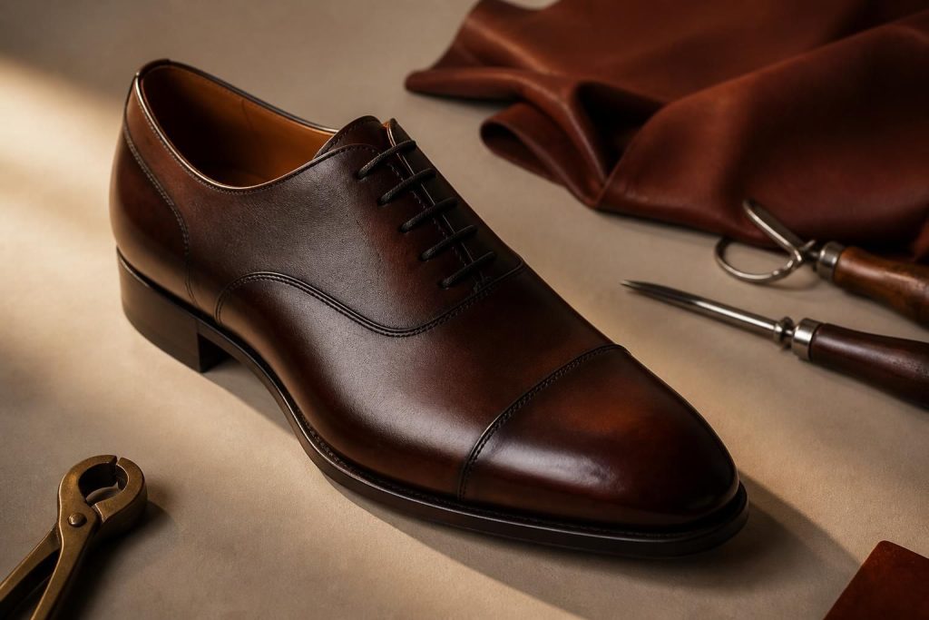 découvrez tout sur le cuir aniline, un matériau d'exception pour des chaussures haut de gamme alliant élégance, qualité et confort.
